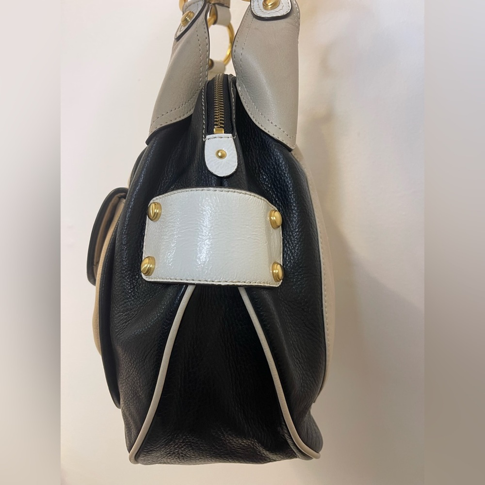 b. makowsky Vintage Leather Slouch Hobo/Copenhagen Bag with Dustbag Y2K EUC - Picture 4 of 13